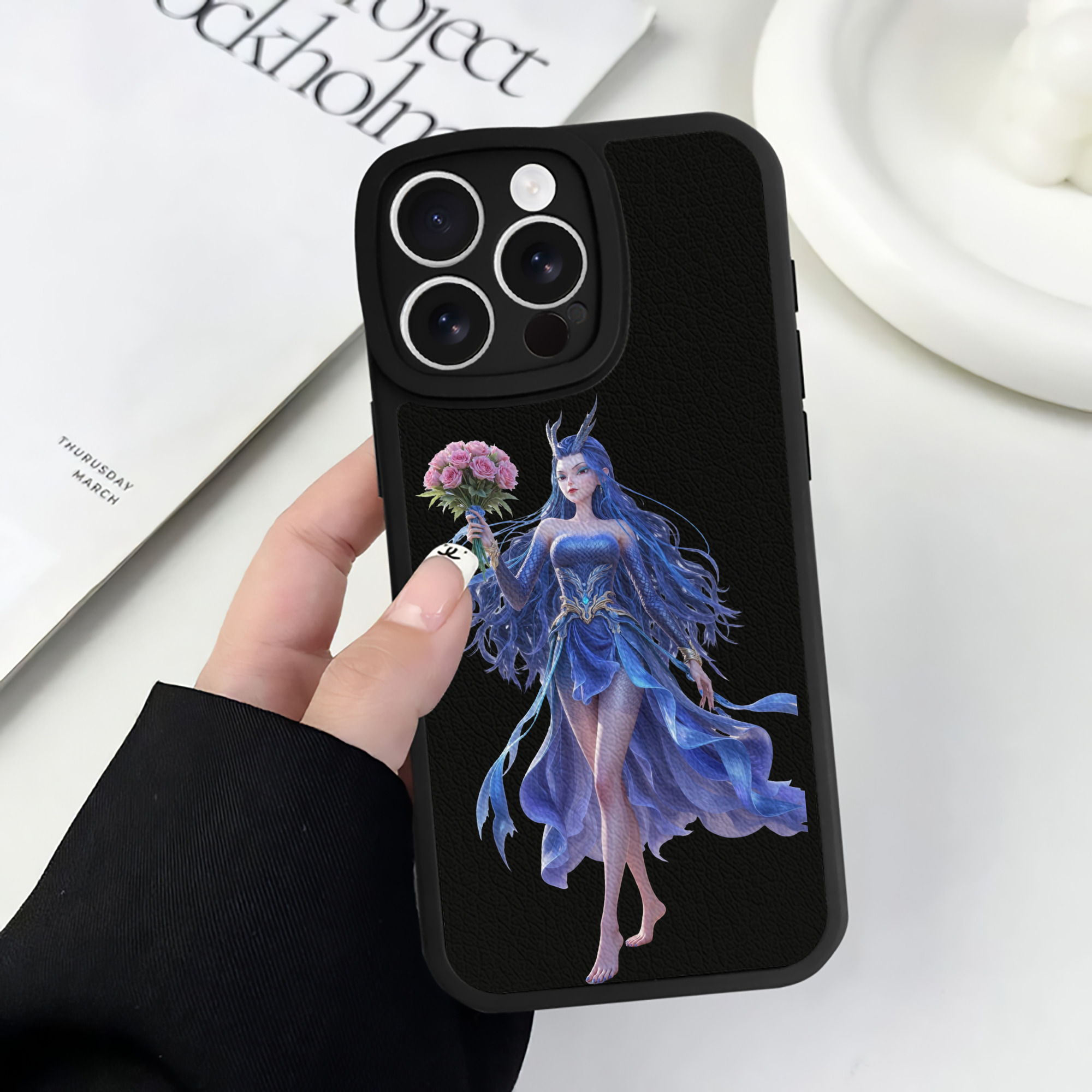 （画像用） Ne Zha 2 ナタ 魔童の大暴れ 【iPhone 16シリーズ対応】シリコンスマホケース（レザー調） 材質：シリコン